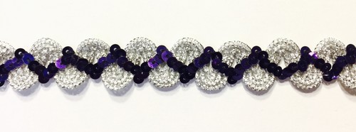 Sequin braided trim - sequin,