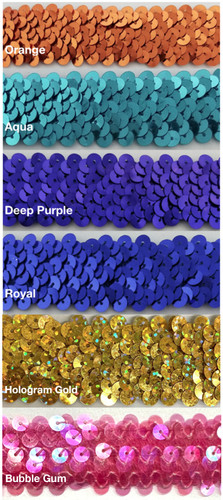 Row stretch sequins - 1",