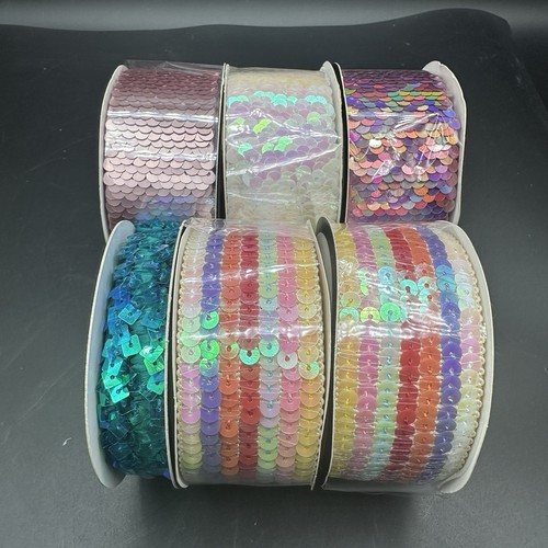 Sequin trim ribbon lot - trim,