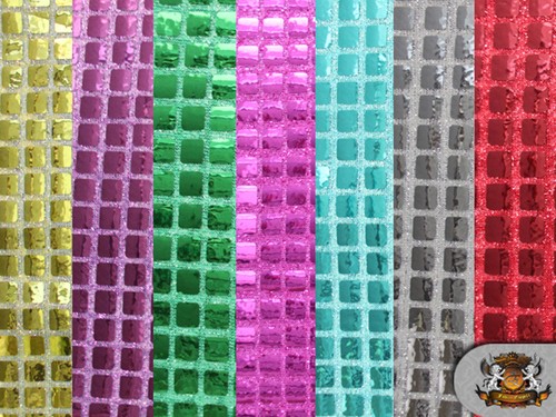 Square sequin 85mm - 6.85mm, fabric